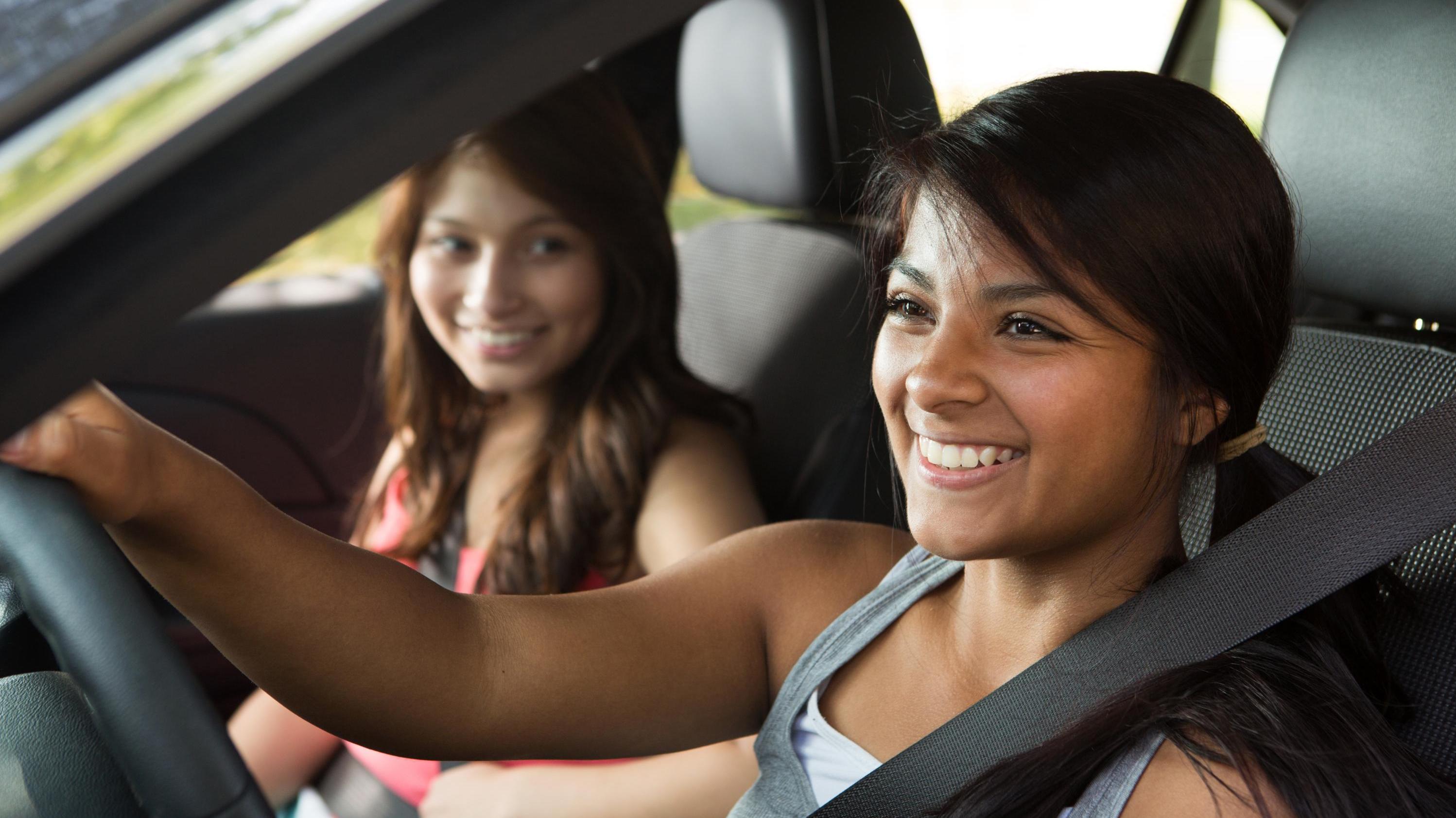 teen behind the wheel