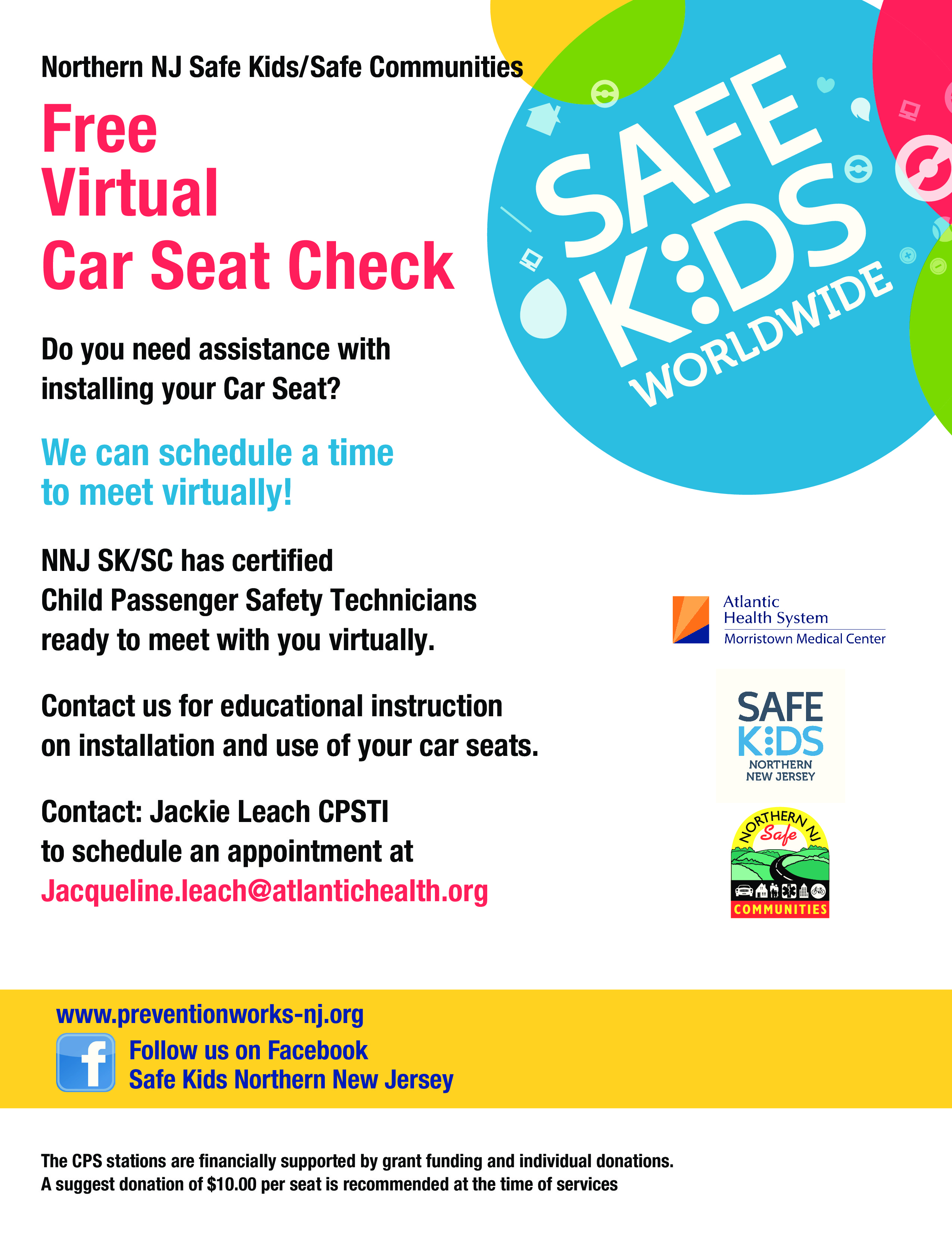 Virtual Car Seat Check, Car Seat Certification Nj
