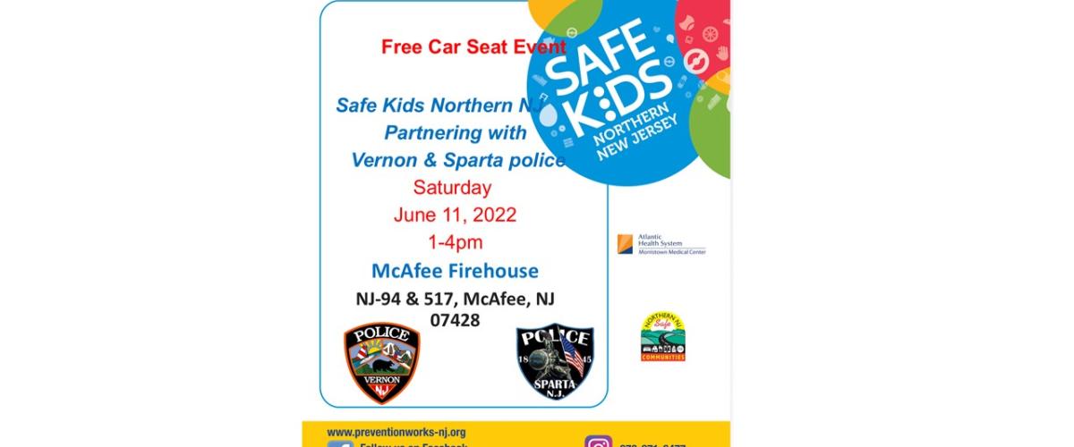 Free Car Seat Check June 11 1-4pm  McAfee Firehouse 